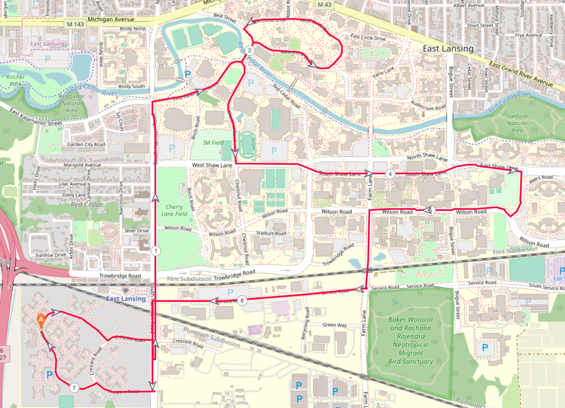 Route for Data Collection